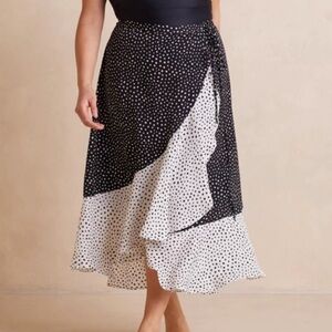 Summersalt Polka Dot Black and White Women's Skirt